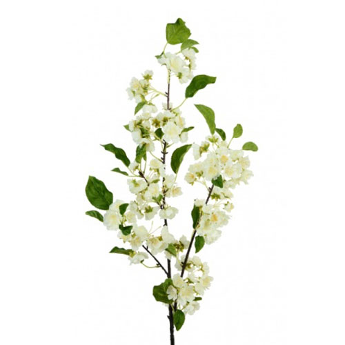 Artificial Apple Blossom Bush Ivory 73cm Artificial Flowers